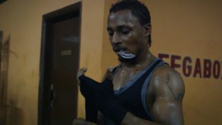 Film still of the film Boxing Libreville, directed by Amédée Pacôme Nkoulou, Visions du Réel 2019
